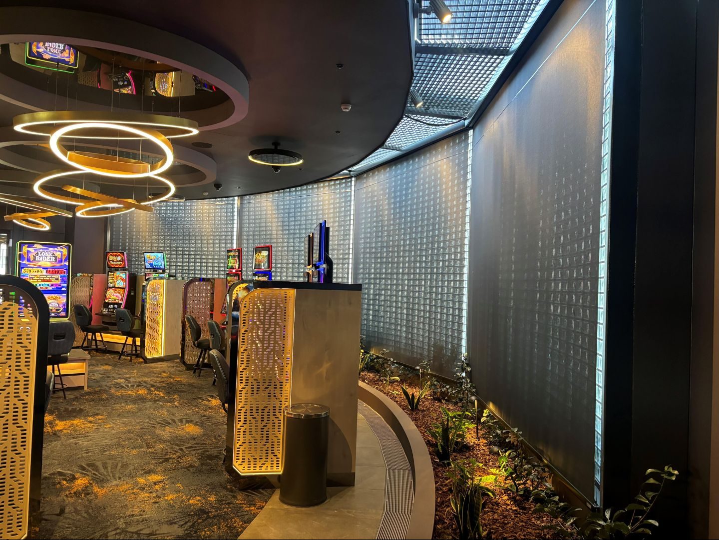 Glass pavers bringing daylight through an architectural surface