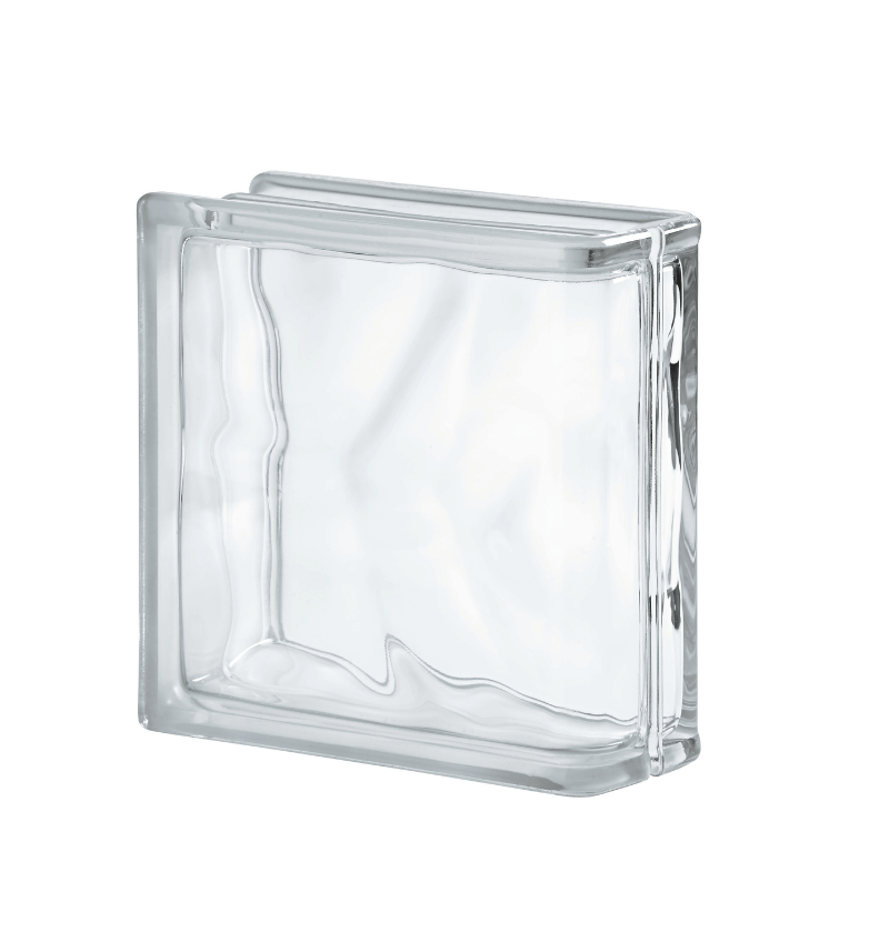 WAVE LINEAR END BLOCK glass block