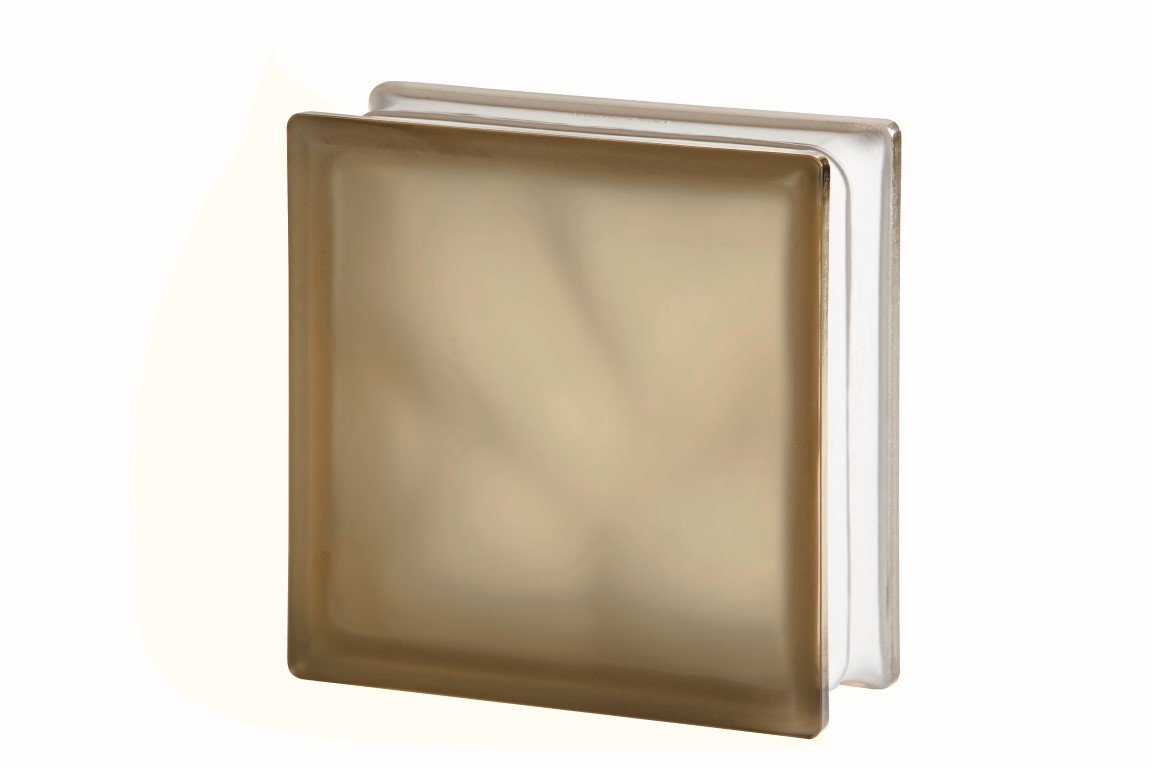 BROWN WAVE SAHARA glass block